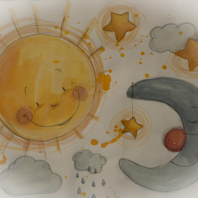 Liebevolle Illustration